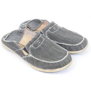 Gecko Man Mens 12 Slip On Canvas Loafers Arch Support Orthopedic Boat Shoes